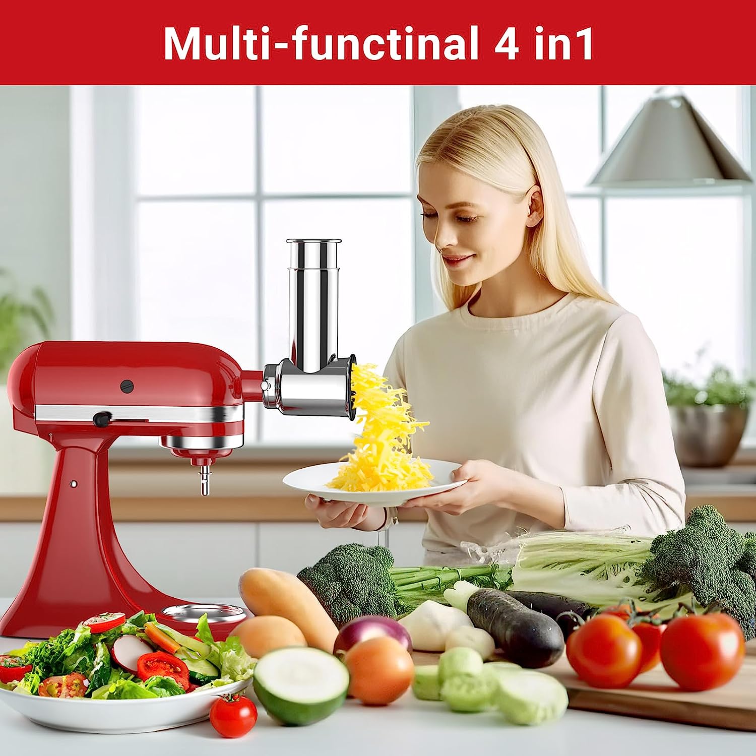 Meat Grinder Attachment - 2023 Yeni KitchenAid Stand Mikserleri için