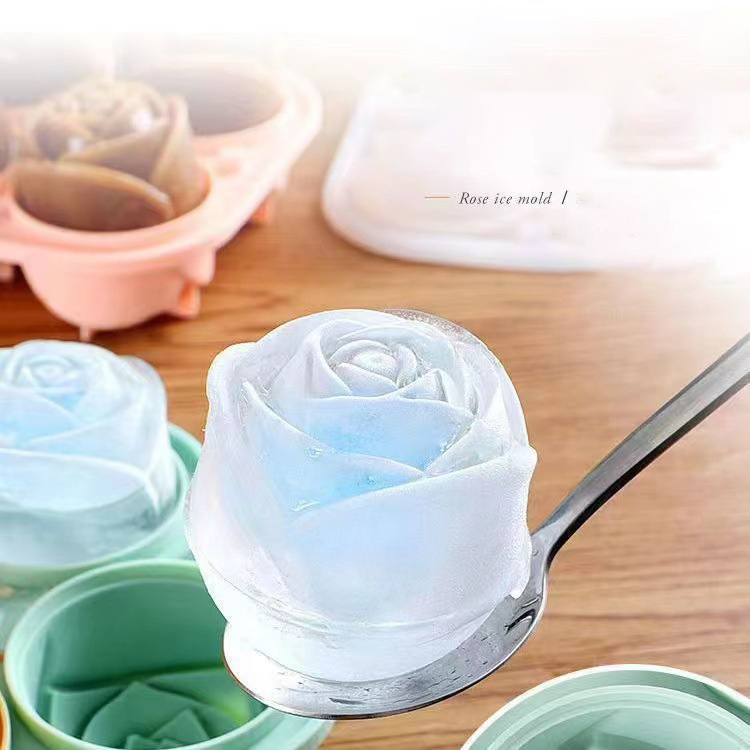 Kitchen Appliances Store - 3D Gül Buz Kalıpları 4 Delik
