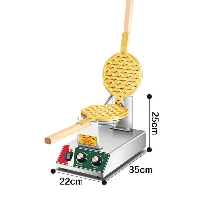 Waffle Iron Belgian - Ticari Kalp Şeklinde Belçika Waffle Makinesi