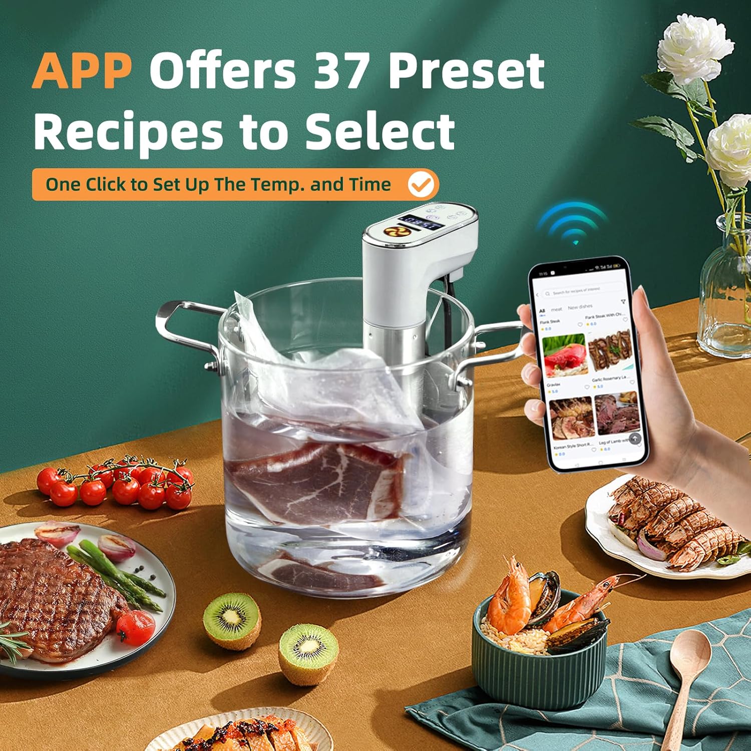 1300W WiFi Akıllı Sous Vide Pi - Sous Vide Immersion incelemesi ve fiyatı