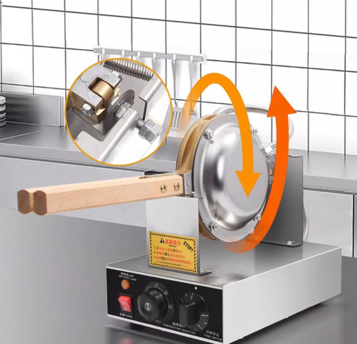 Ticari Kalp Şeklinde Belçika W - Waffle Iron Belgian incelemesi ve fiyatı